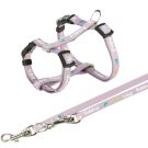 Junior Welpengeschirr mit Leine, 23-34cm/8mm, flieder