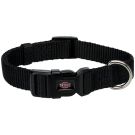 Premium Halsband, S-M: 30-45 cm/15 mm, schwarz