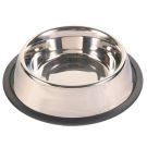 Fressnapf aus Edelstahl mit Gummiring 0,45 L / 19 cm