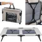 Hundeliege 79x19x50 cm, beige/schwarz