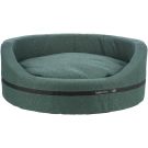 Bett CityStyle, oval, 65x55 cm, dunkelgrün