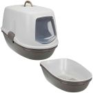 Katzentoilette Berto Top, 39x42x59 cm, taupe/helltaupe