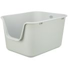 Katzentoilette Pavo, hoher Rand, 44x32x55 cm, grau