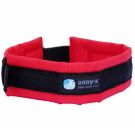 Anny-x Steckhalsband Fun, Gr.8: 57-63cm, rot/schwarz