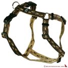 Feltmann Kreuzgeschirr 15mm/35-50cm BRAUN/BEIGE Pfötchen