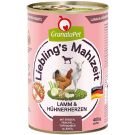 Granatapet Lieblingsmahlzeit Lamm und Hühnerherzen 400g