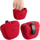 Hunter Silikon Snackbeutel Lugo S, 13x11x5cm, rot