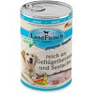 Landfleisch pur Geflügelherz + Seelachs 400g