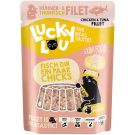 Lucky Lou Extrafood Hühner + Thunfischfilet Jelly 70g Pouch