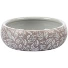 Petlando Keramiknapf Leaf, Gr. M 400 ml, taupe