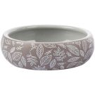 Petlando Keramiknapf Leaf, Gr. S 200 ml, taupe