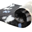 Original Vetbed® Isobed SL dunkelgrau+blaue Pfoten 75x50cm