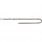 Premium V-Leine, doppellagig, XS: 2,00 m/10 mm, haselnuss