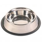 Fressnapf aus Edelstahl mit Gummiring 0,45 L / 14 cm