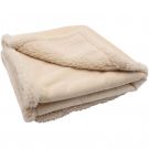 FurryFabs Wasserdichte Hundedecke Flanell,100x130cm,beige