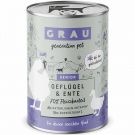 Grau Hund Senior Geflügel und Ente 400g