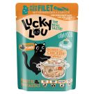 Lucky Lou Extrafood Hühnerfil.+ Hühnerleber Broth 70g Pouch