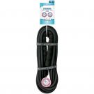 Petlando Trekking Leine Rund mit Griff, 10m, schwarz