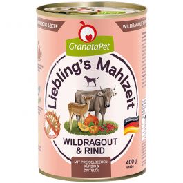 Granatapet Lieblingsmahlzeit Wildragout und Rind 400g