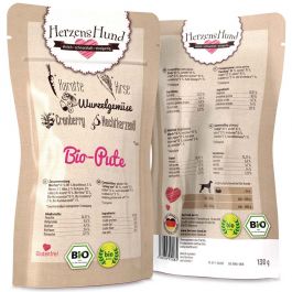 HerzensHund Bio-Pute mit Bio-Gemüse 130g