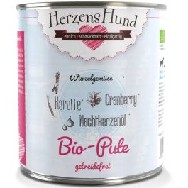 HerzensHund Bio-Pute mit Bio-Karotte -getreidefrei- 800g