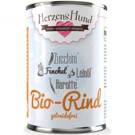 HerzensHund Bio-Rind mit Bio-Zucchini -getreidefrei- 400g