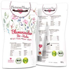 HerzensHund Blumenzauber - Bio-Huhn mit Bio-Apfel 130g