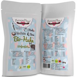 HerzensHund Welpe Bio-Huhn mit Bio-Karotte 130g