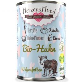 HerzensHund Welpe Bio-Huhn mit Bio-Karotte 400g