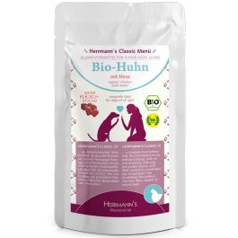 Herrmanns Standbeutel Bio-Huhn mit Hirse 130g