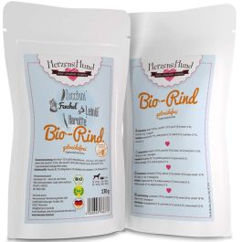 HerzensHund Bio-Rind mit Bio-Zucchini -getreidefrei- 130g