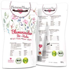 HerzensHund Blumenzauber - Bio-Huhn mit Bio-Apfel 130g