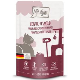MjAMjAM Quetschie Wild + Kaninchen + Heidelbeeren 125g