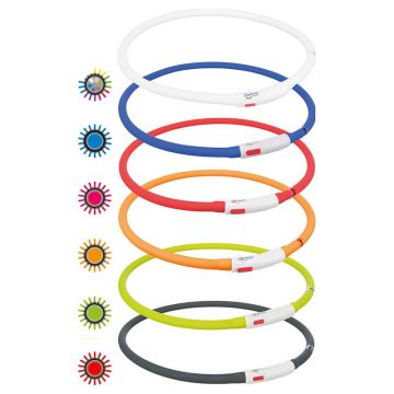 Flash Leuchtring USB, Silikon, XS-XL: 70cm/10mm