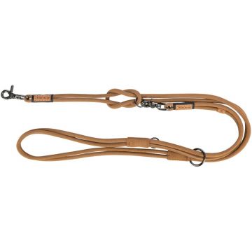 BE NORDIC Leder-Verlängerungsleine, XS-L: 2 m/8 mm, braun
