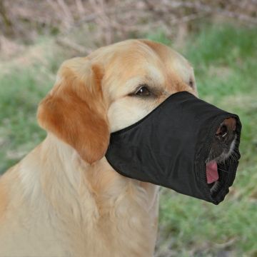 Maulkorb, Polyester, XS-S: 16 cm/14-28 cm, schwarz