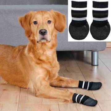 Hundesocken, Anti-Rutsch, 2St., schwarz