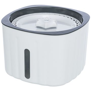 Trinkbrunnen Flower, 2l, weiß/grau