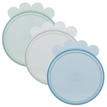 3 Dosendeckel 7,6 cm, farblich sortiert