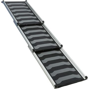 3-fach Teleskop-Rampe, Aluminium/TPR 40x78-175 cm