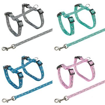 Katzengeschirr, für alle Katzen, Nylon, 27-46 cm/10 mm