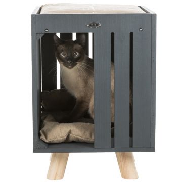 BE NORDIC Kuschelhöhle Alva, 36x51x36cm, anthrazit/sand
