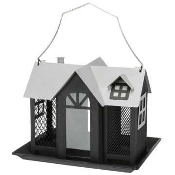 Futterhaus Villa, 2.000 ml, 26x19x19cm, schwarz