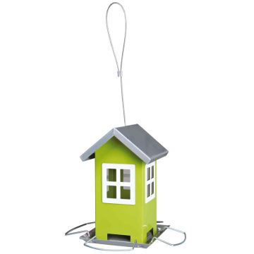 Futterhaus, 1.000 ml, 20 cm, grün/silber