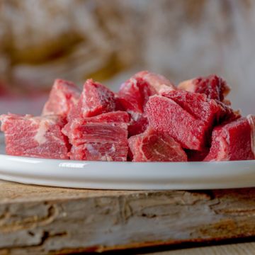 Barfgold Rindermuskelfleisch, durchwachsen, gewürfelt
