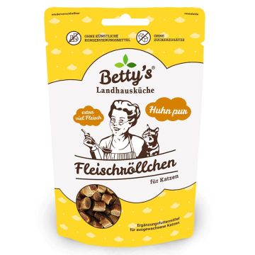 Betty's Landhausküche Snack - Fleischröllchen Huhn pur 50g Betty's Landhausküche Snack - Fleischröllchen Huhn pur 50g