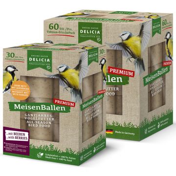 Delicia Premium Meisenballen mit Beeren (ohne Netz)