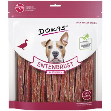 Dokas Dog Snack Entenbrust in Streifen 500g
