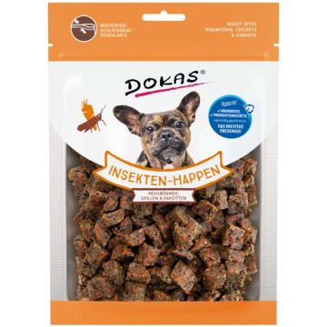DokasDogSnack Insekten-Happen, Mehlwurm+Grillen+Karotte 100g DokasDogSnack Insekten-Happen, Mehlwurm+Grillen+Karotte 100g