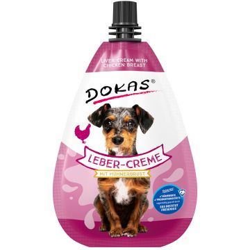 Dokas Dog Snack Leber-Creme mit Hühnerbrust 85g